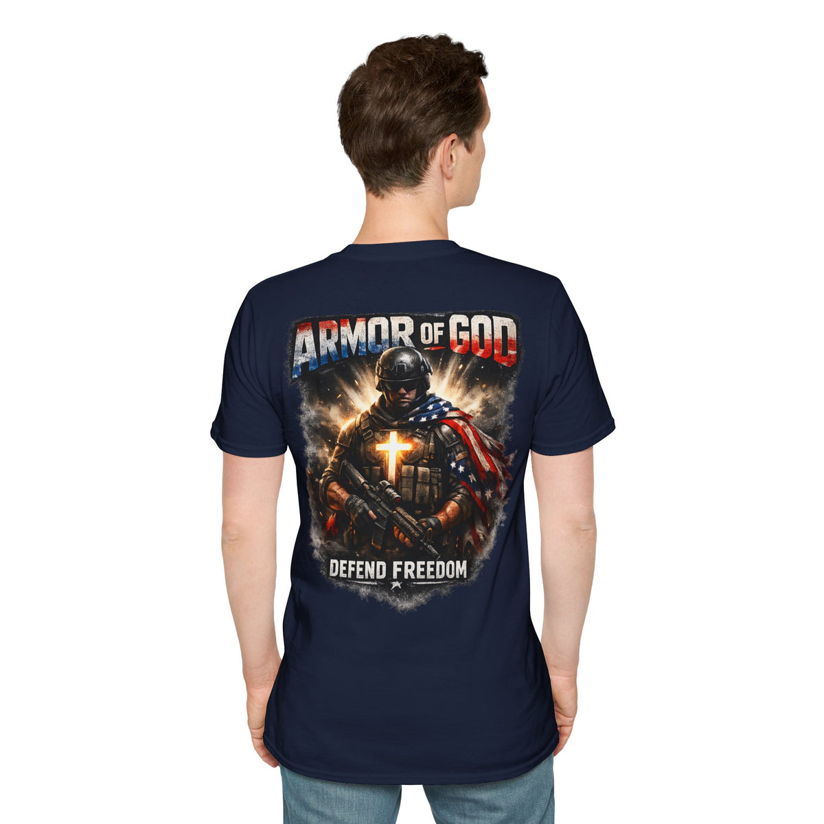 Armor of God Christian Graphic T-Shirt - product view
