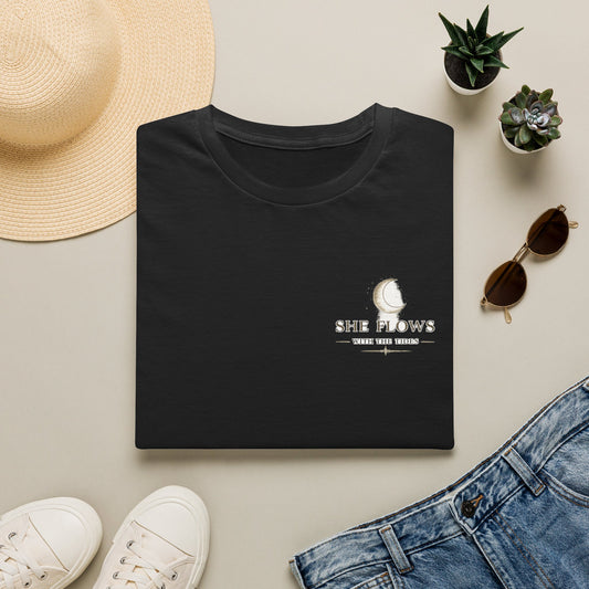 She Moves Like the Ocean Moon & Wave T-Shirt - product view