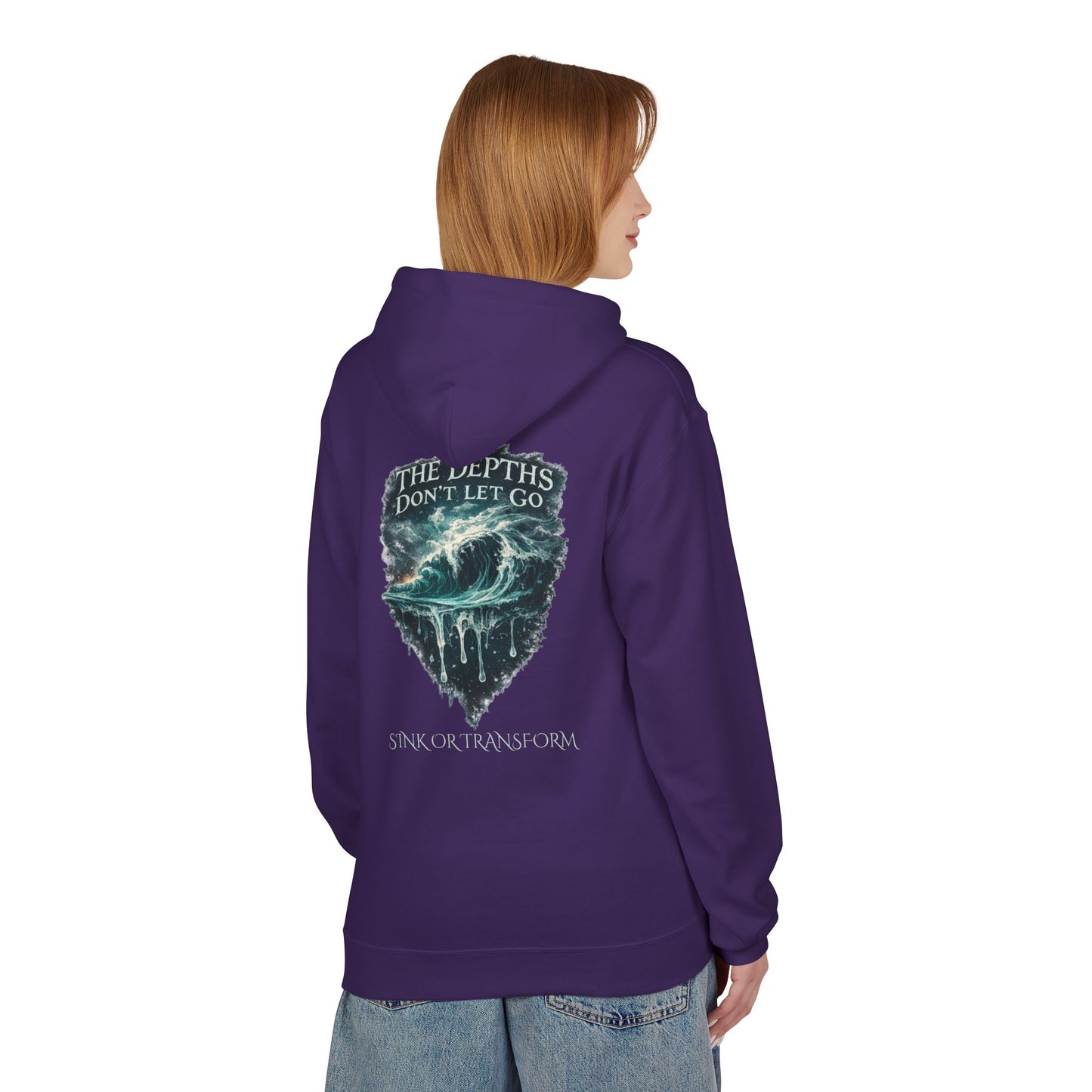 “The Depths Don’t Let Go” Ocean Wave Hoodie