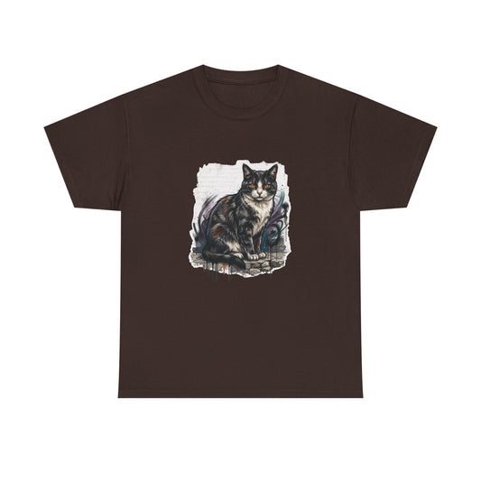 Nine Lives Graffiti Cat T-Shirt