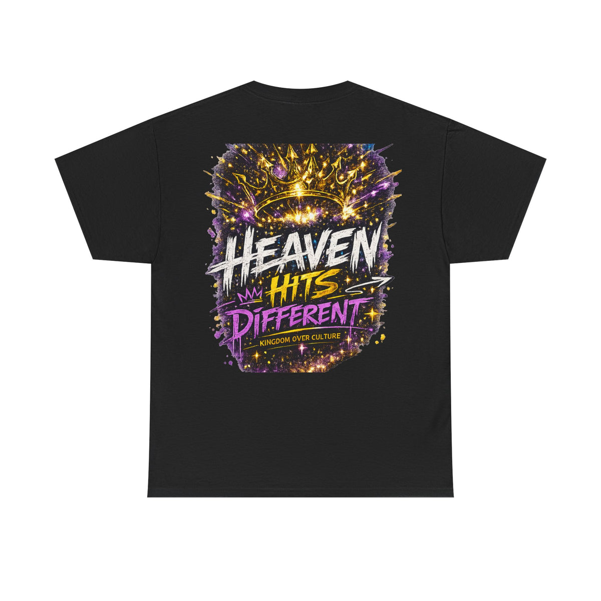 Heaven Hits Different Christian T-Shirt - product view