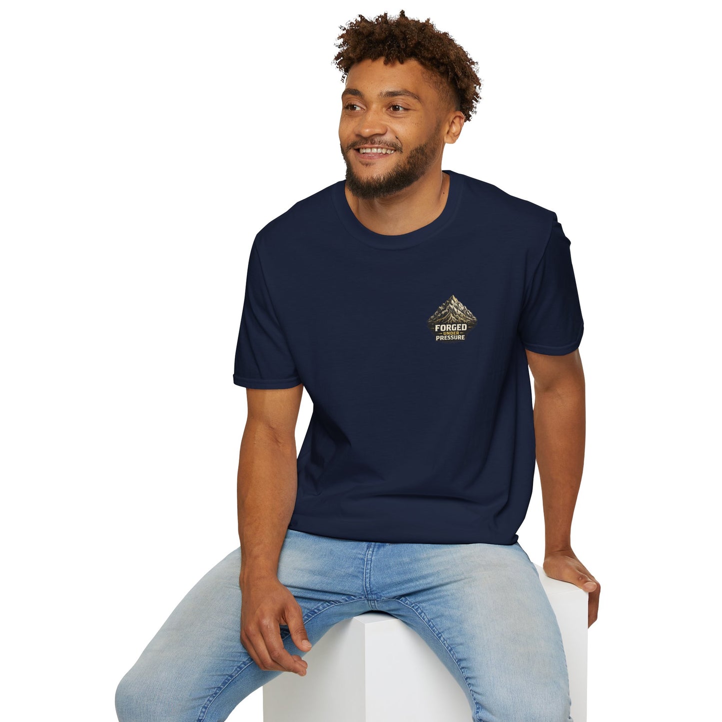 Mountain 'Forged by Pressure' T‑Shirt — Inspirational Outdoor Graphic Tee