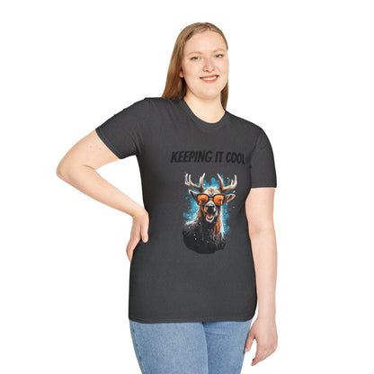 Keeping It Cool Antler Graphic T-Shirt - product view