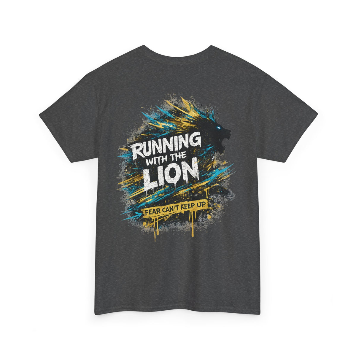 Running With the Lion Christian T-Shirt - product view
