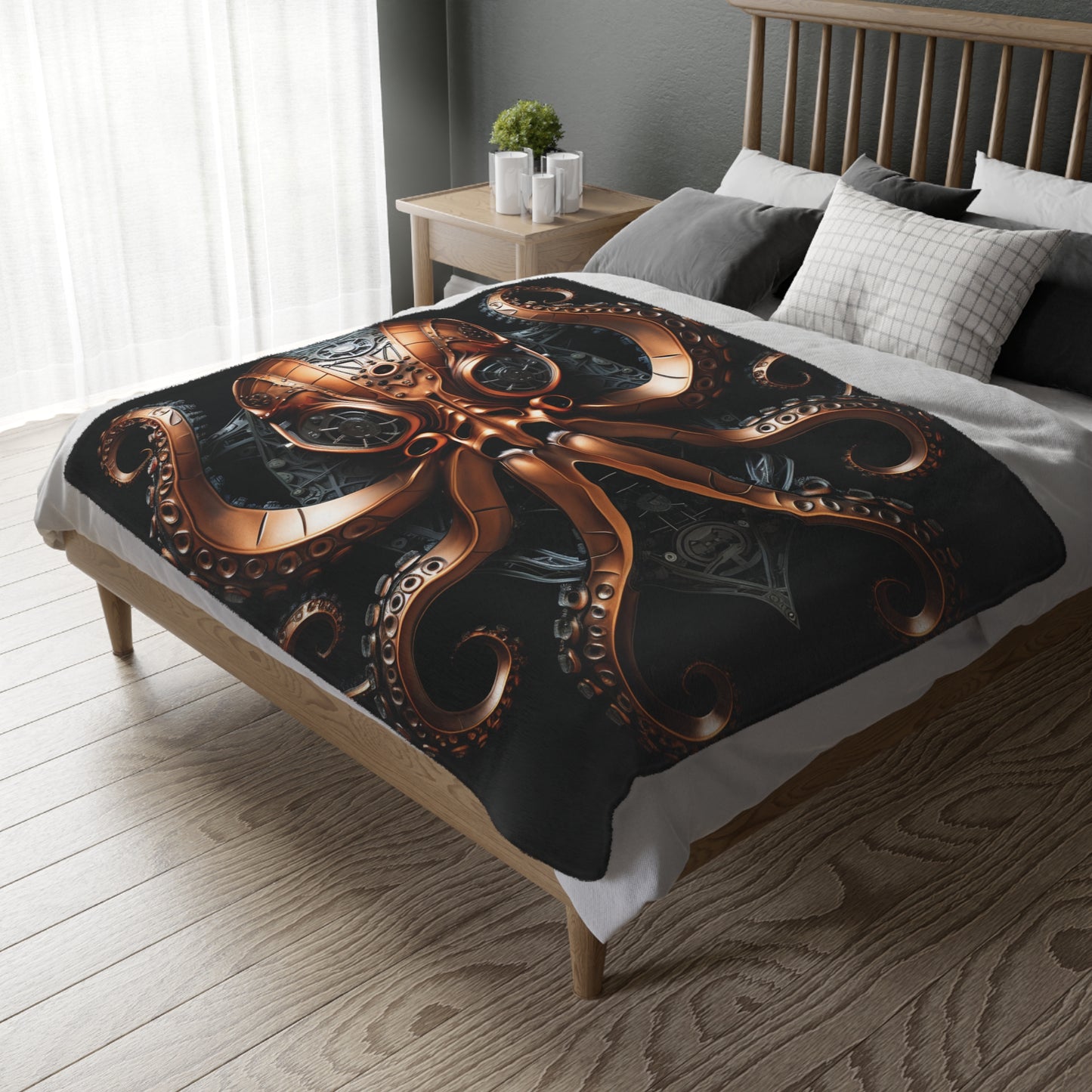 Intricate Art Blankets for Cozy Décor, Unique Gifts for Art Lovers, Decorative Throw, Two-Sided Design, Halloween, Winter Warmth