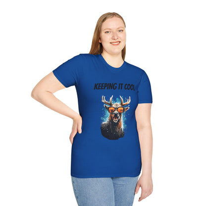 Keeping It Cool Antler Graphic T-Shirt - product view