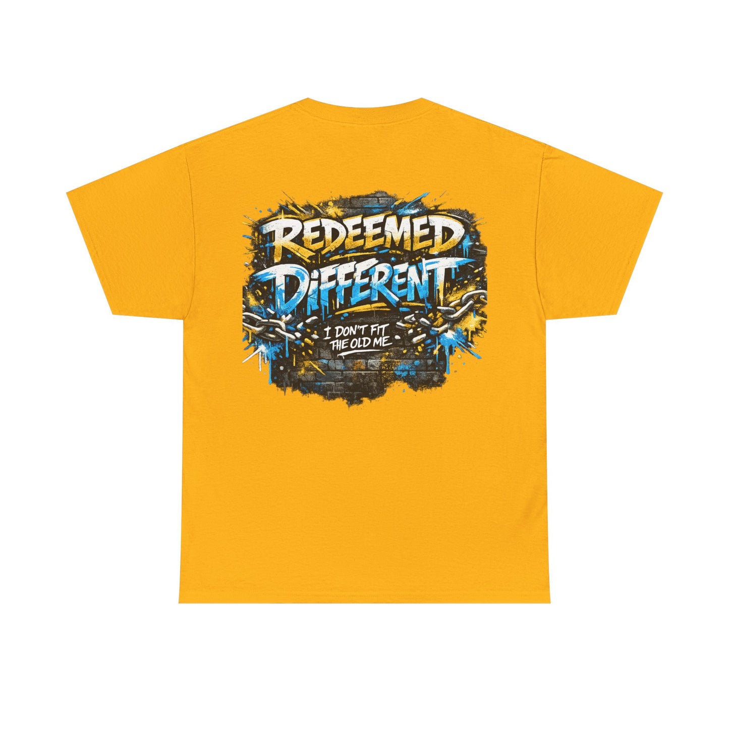 Redeemed Different Christian Graphic T-Shirt | Faith Streetwear Graffiti Tee