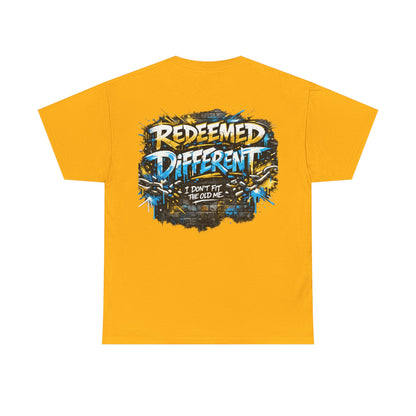 Redeemed Different Christian Graphic T-Shirt | Faith Streetwear Graffiti Tee