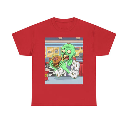 Zombie Feast Unisex Tee | Funny Graphic T-Shirt for Halloween, Horror Lovers, Unique Gift, Casual Wear, Party Shirt