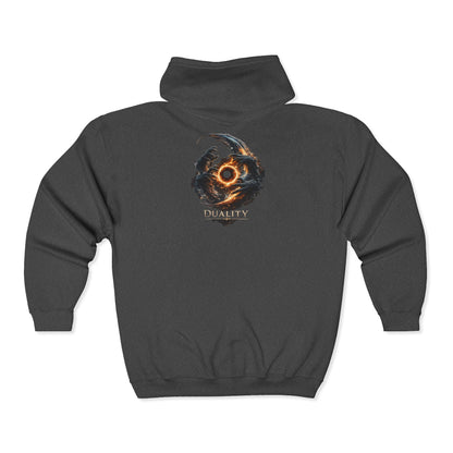 Infinite Within Hoodie – Cosmic Energy Graphic Zip Hoodie, Streetwear Galaxy Design, Spiritual Power Sweatshirt