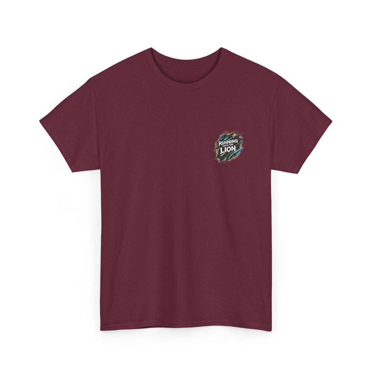 Running With the Lion Christian T-Shirt - product view