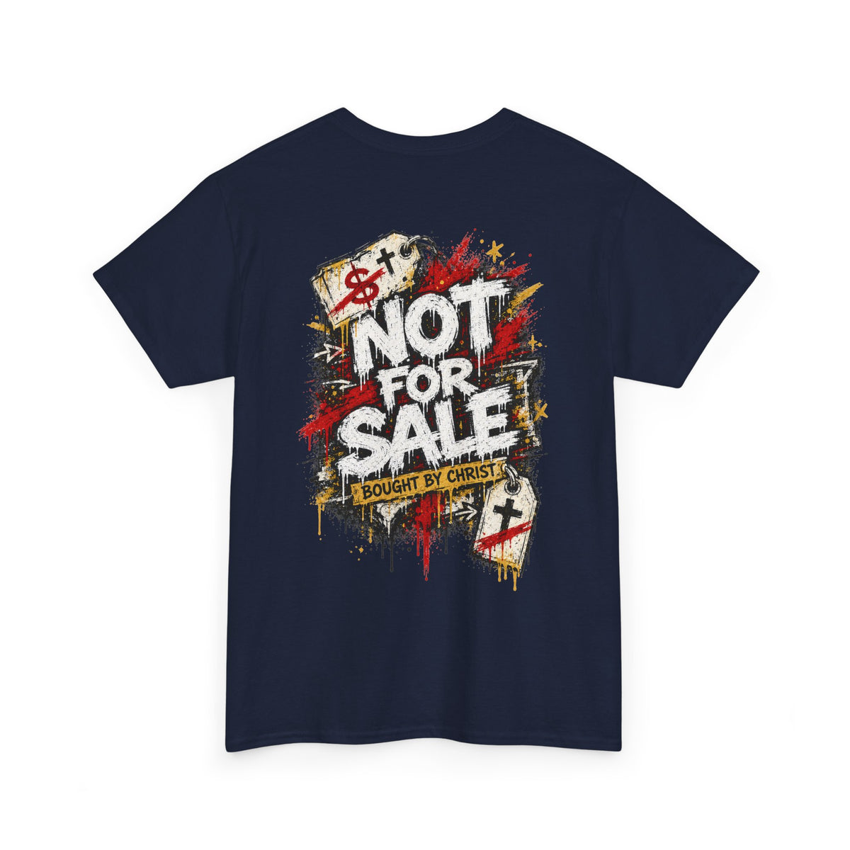 Not for Sale Bought by Christ Christian T-Shirt - product view