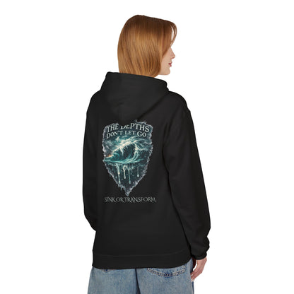 “The Depths Don’t Let Go” Ocean Wave Hoodie