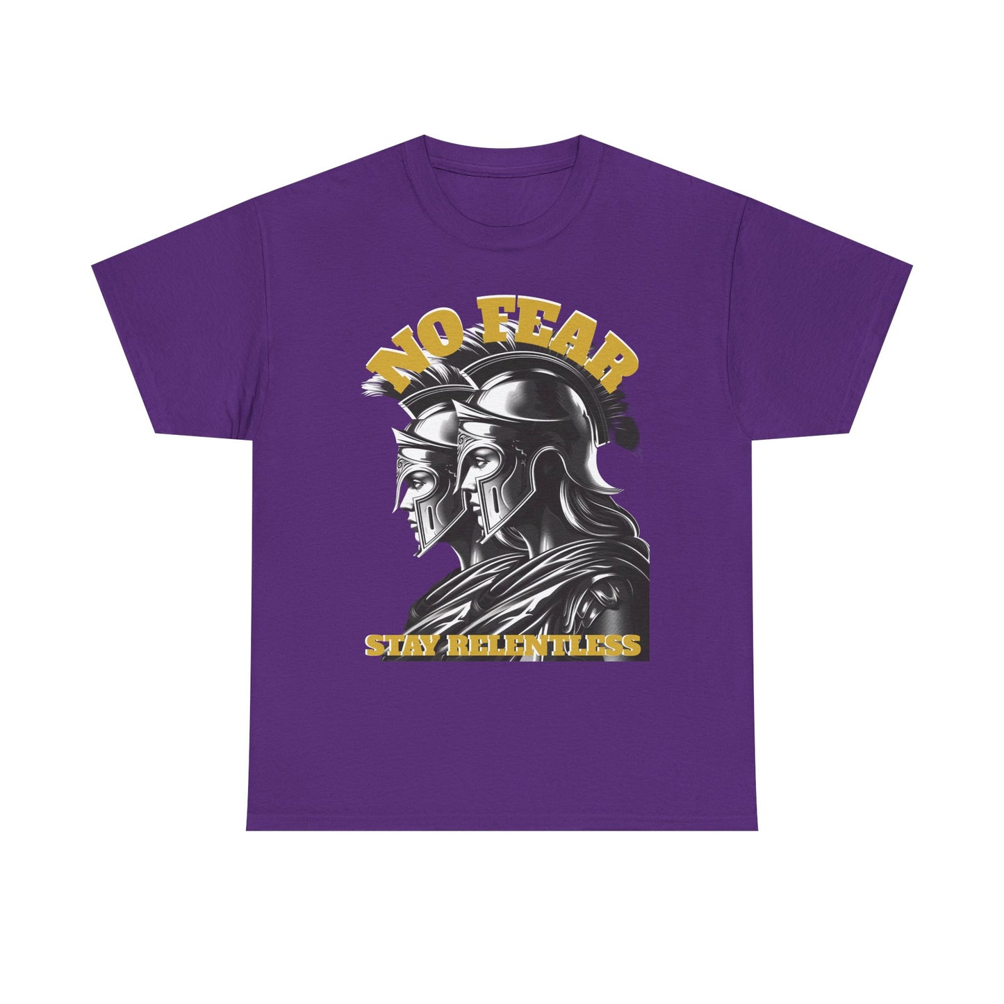 No Fear Spartan Helmet T-Shirt — "Sic Itur Ad Astra" Inspired Warrior Tee