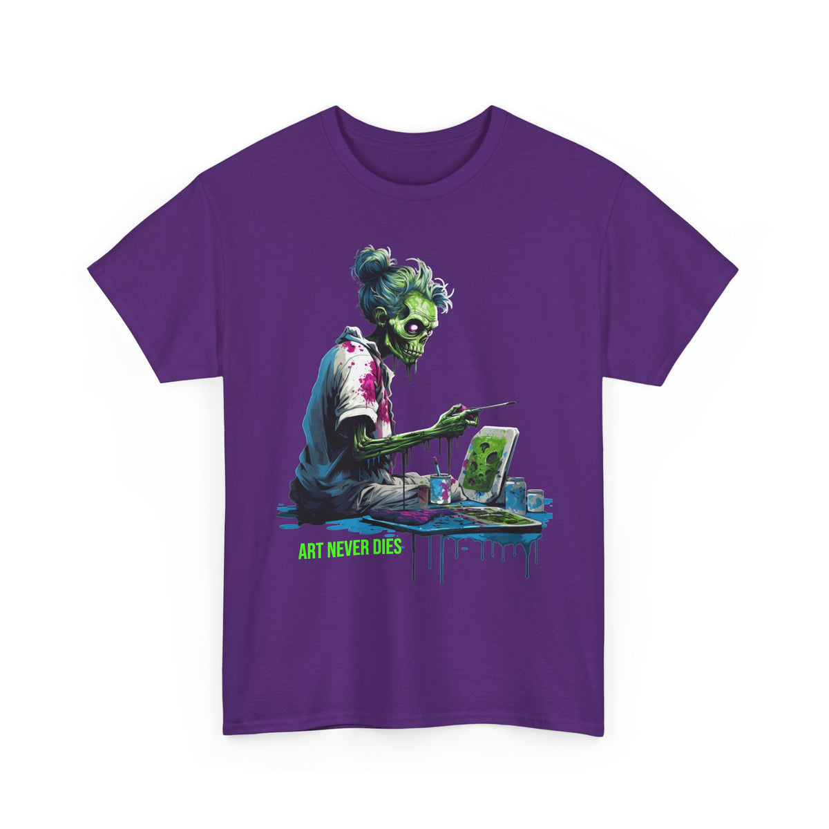 Art Never Dies Zombie Artist T-Shirt - product view