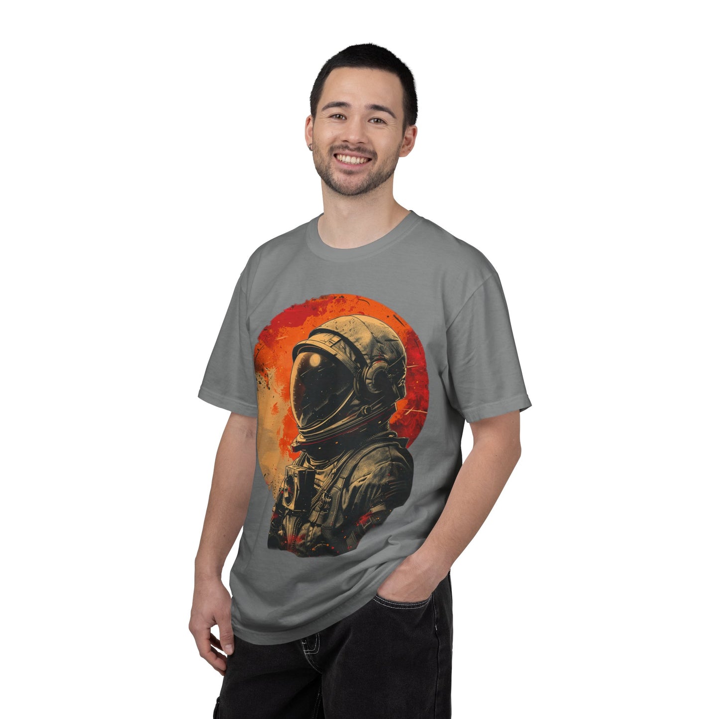 Astronaut Retro Moon T-Shirt — Vintage Space Helmet Graphic Tee