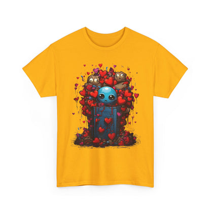 Cute Alien in Heart Garden T-Shirt — Valentine’s Day Cute Sci‑Fi Tee