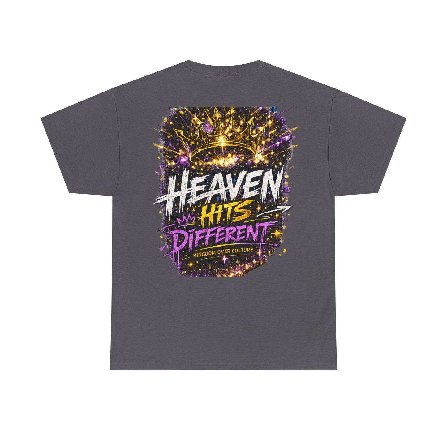 Heaven Hits Different Christian Graphic T-Shirt | Kingdom Over Culture Faith Streetwear Tee