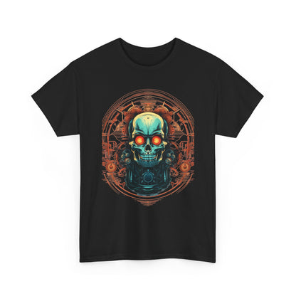 Steampunk Skull T-Shirt | Copper Gear Graphic - product view