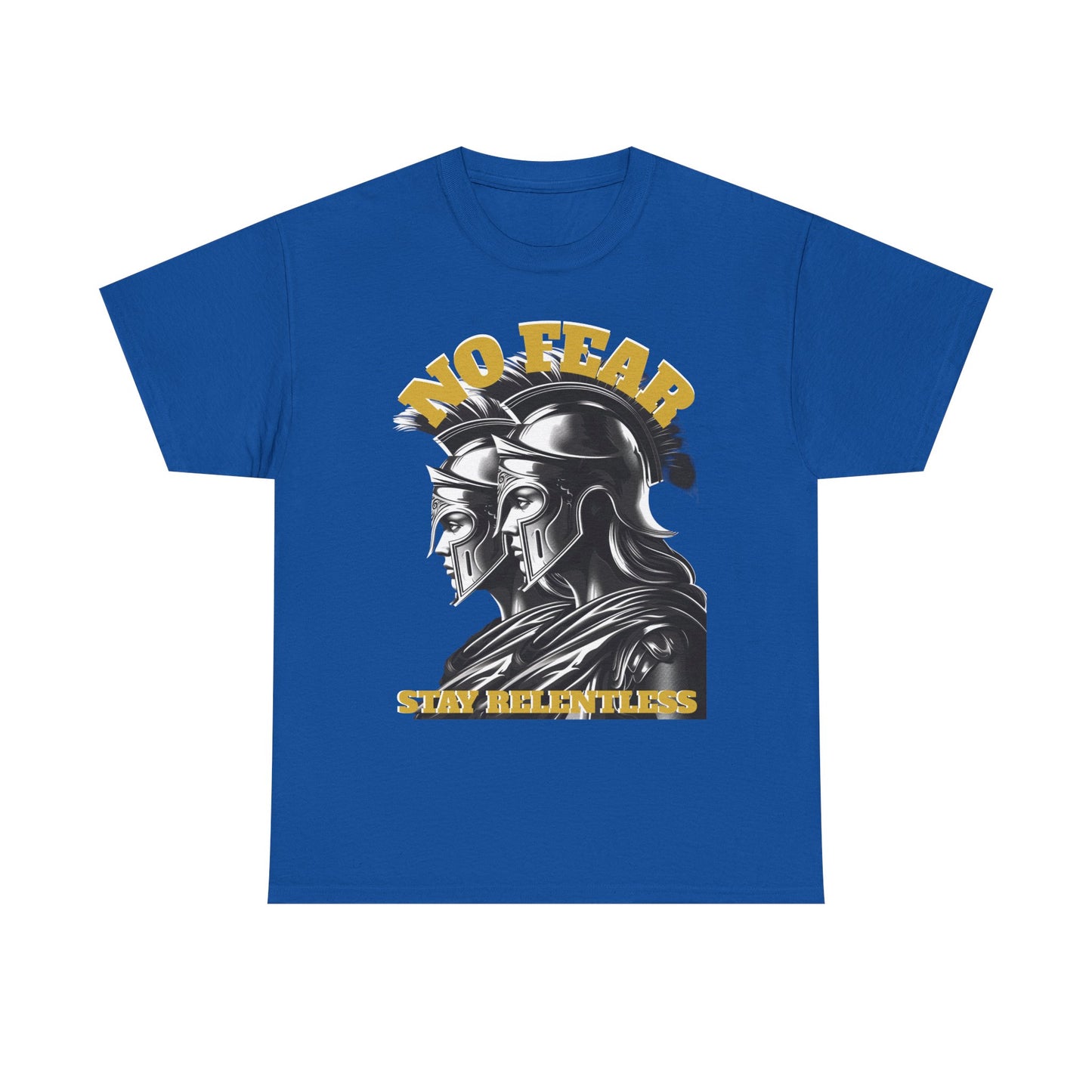 No Fear Spartan Helmet T-Shirt — "Sic Itur Ad Astra" Inspired Warrior Tee
