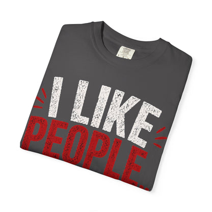 I Like People... In Theory T-shirt | Science Atom Chemistry Graphic Tee