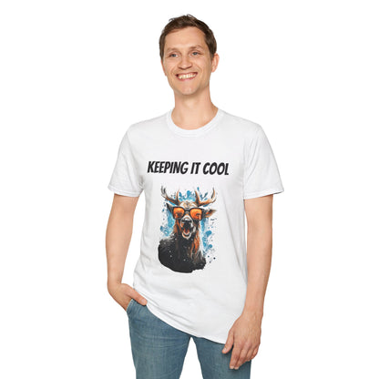 Keeping It Cool Antler Graphic T-Shirt - product view