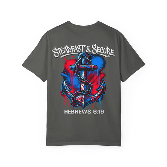 Hebrews 6:19 Anchor T‑Shirt — "Steadfast & Secure" Christian Faith Tee
