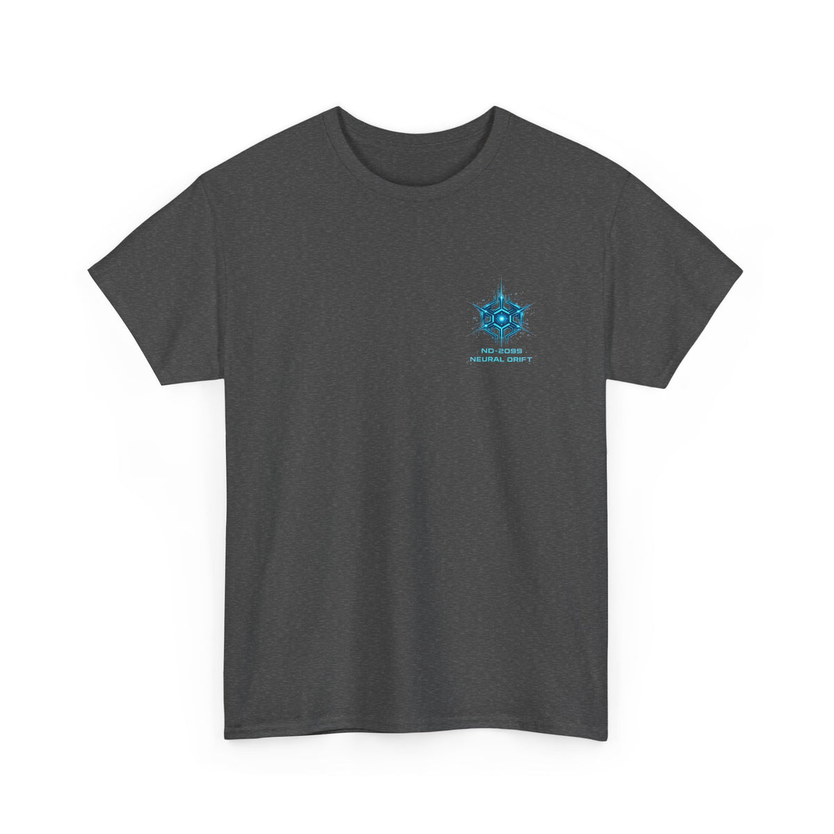 Neural Drift Cyberpunk Skull T-Shirt - product view