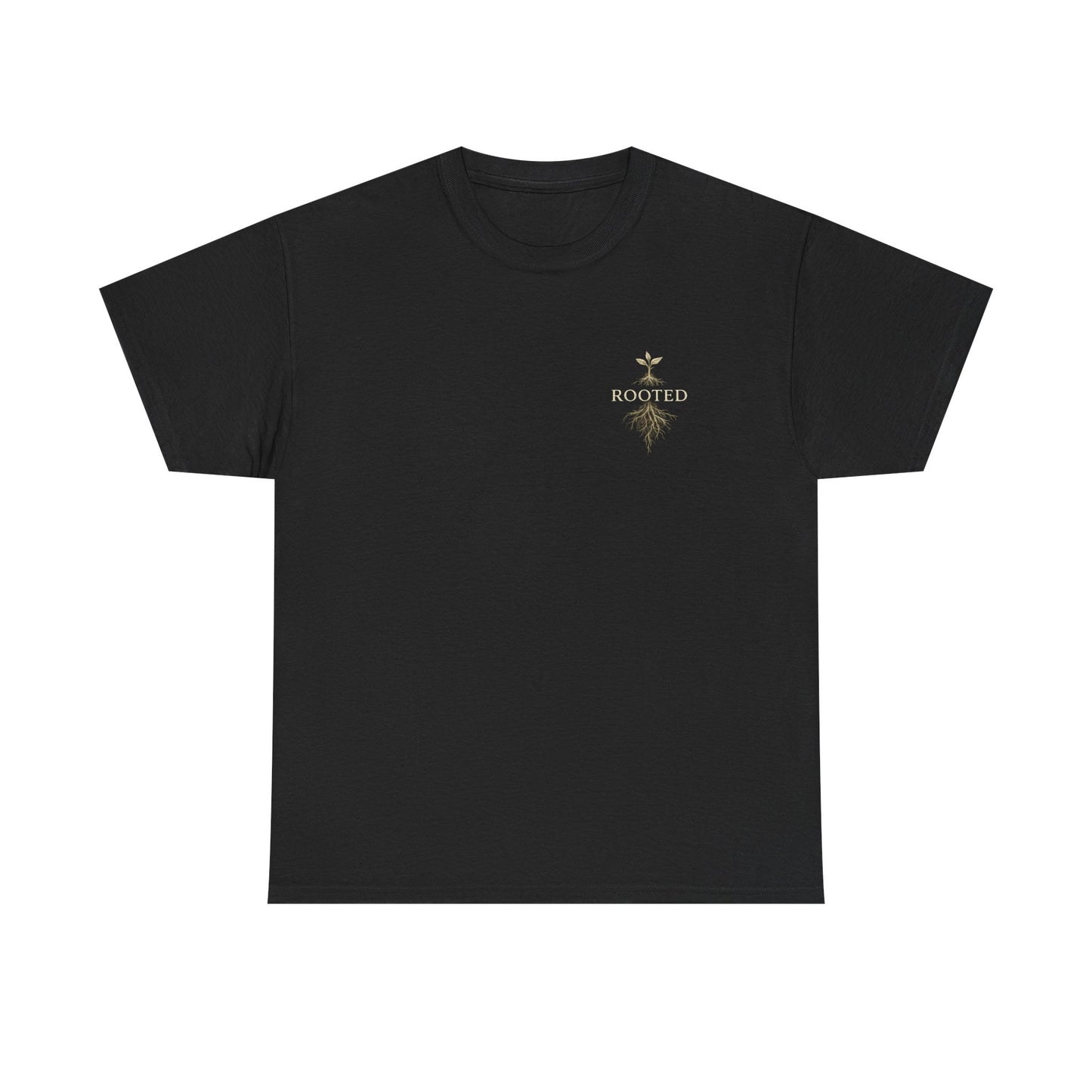 Rooted Floral Tee — "Rooted Not Stuck" Graphic T-Shirt