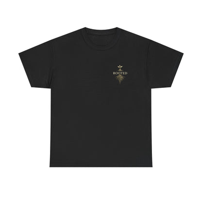 Rooted Floral Tee — "Rooted Not Stuck" Graphic T-Shirt