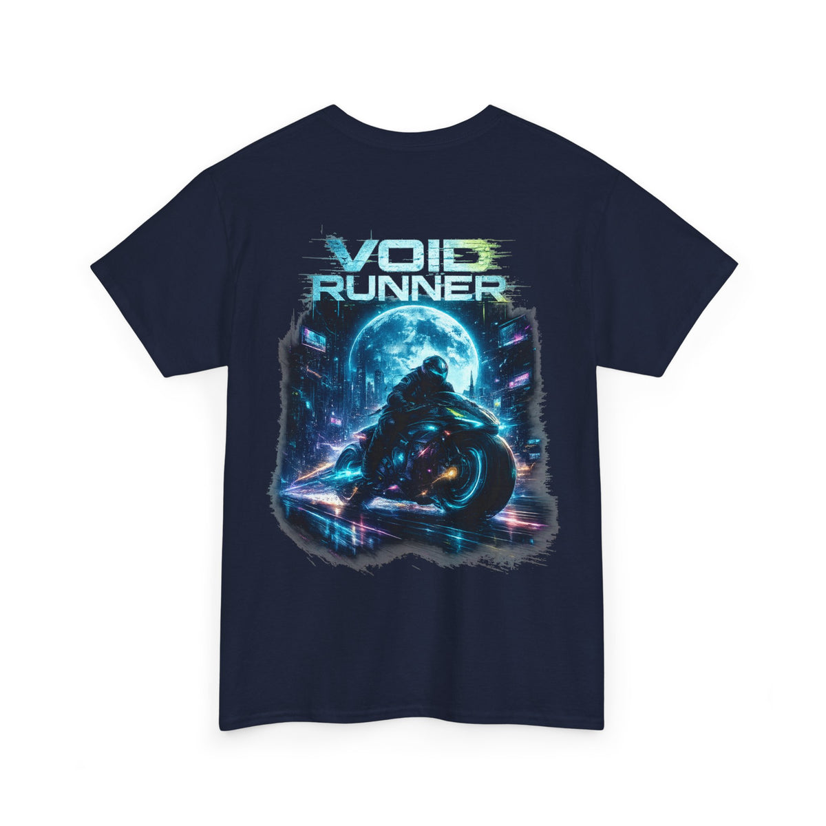 Void Runner Sci-Fi Motorcycle T-Shirt - product view