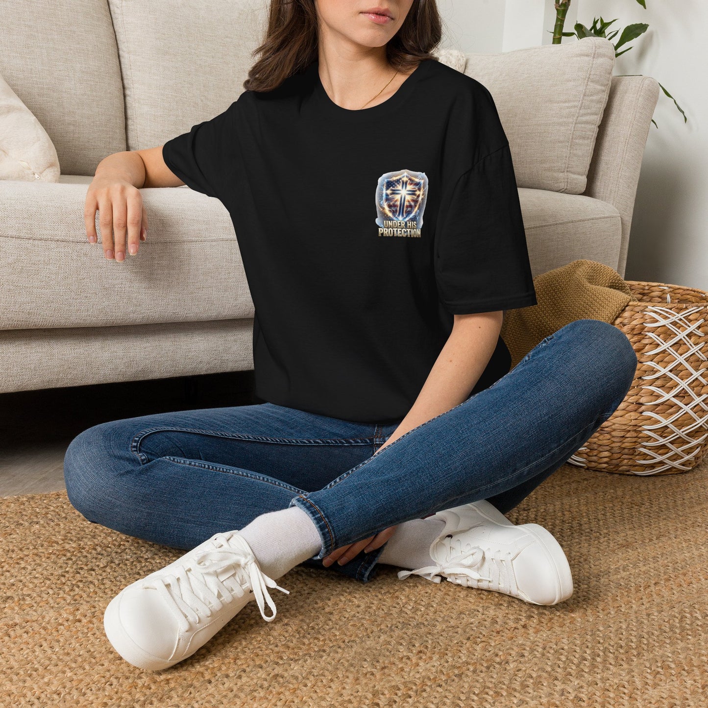 Armor of God Christian T-Shirt | Defend Freedom Faith Graphic Tee | Under His Protection Bible Shirt