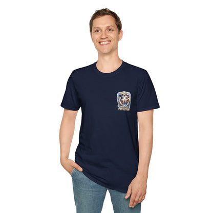 Armor of God Christian T-Shirt | Defend Freedom Faith Graphic Tee | Under His Protection Bible Shirt