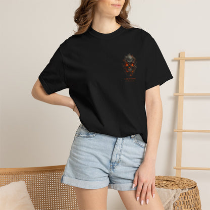 Fiery Skull Graphic T-Shirt | Gothic Horror Skull Tee