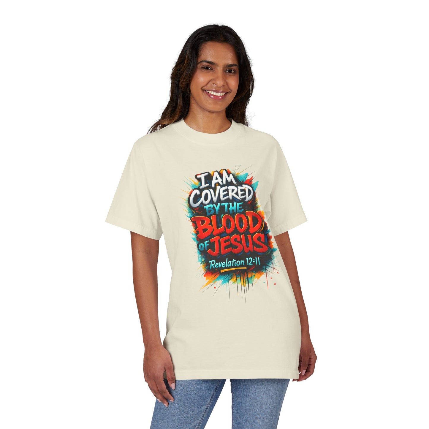 Covered by the Blood of Jesus T-Shirt — Revelation 12:11 Graphic Tee
