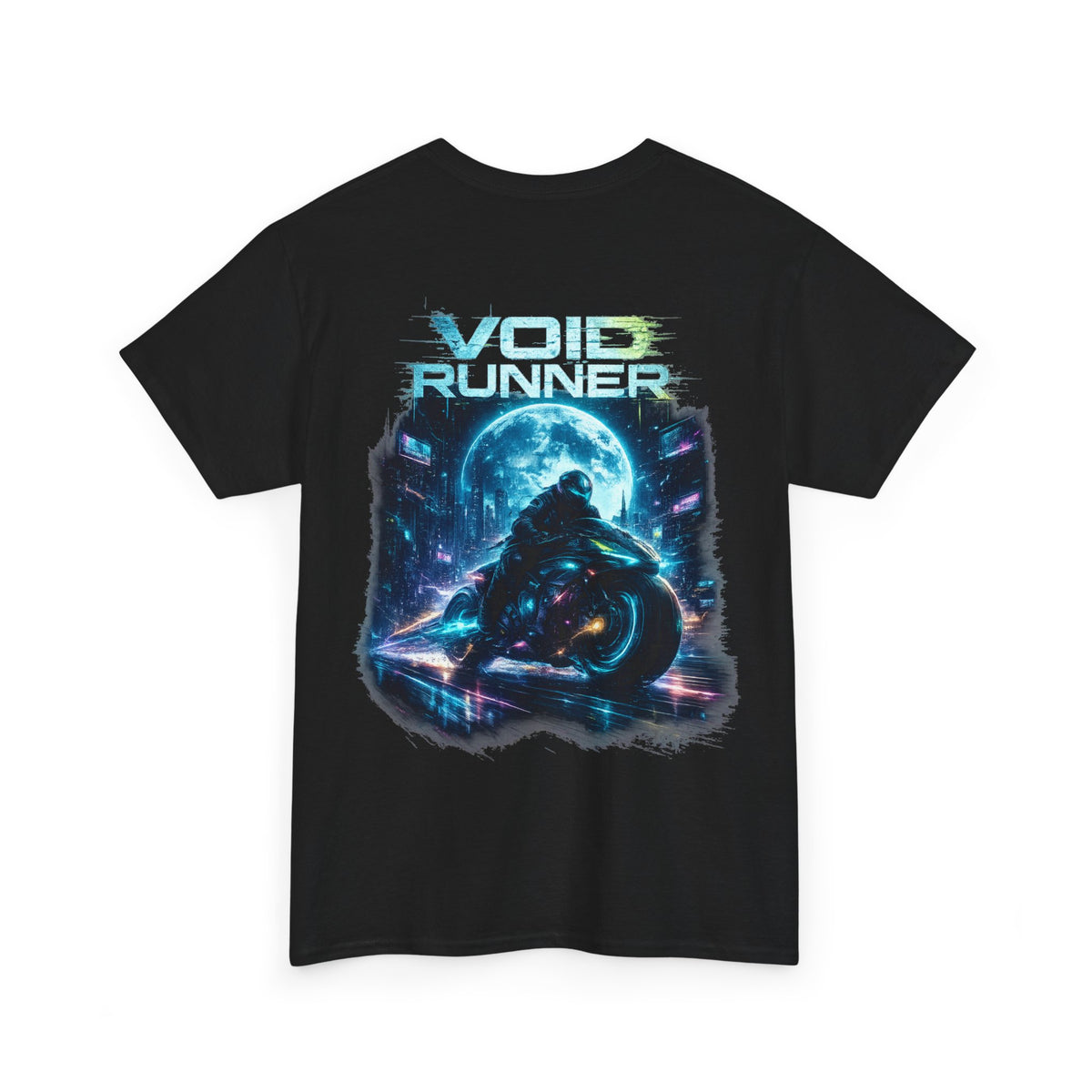 Void Runner Sci-Fi Motorcycle T-Shirt - product view