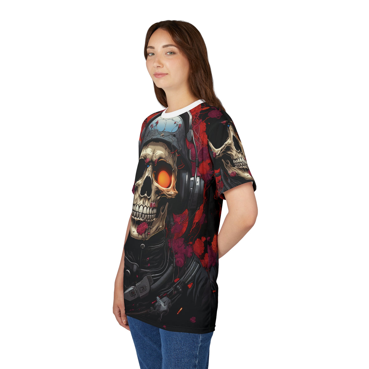 Skull Pilot All-Over Print T-Shirt - product view