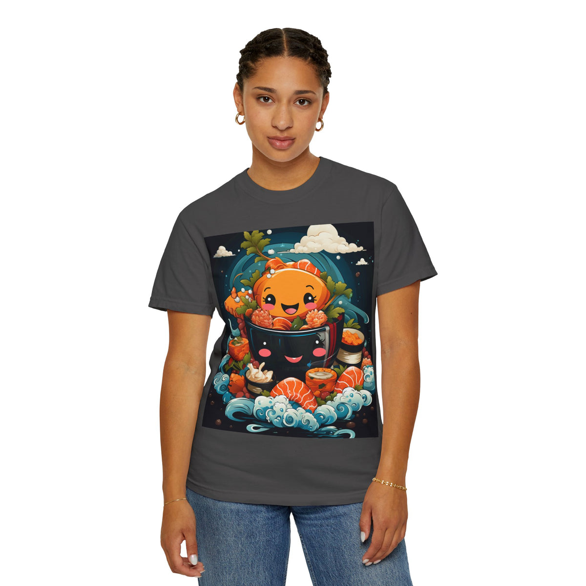 Cute Ramen Bowl T-Shirt | Foodie Graphic Tee - product view