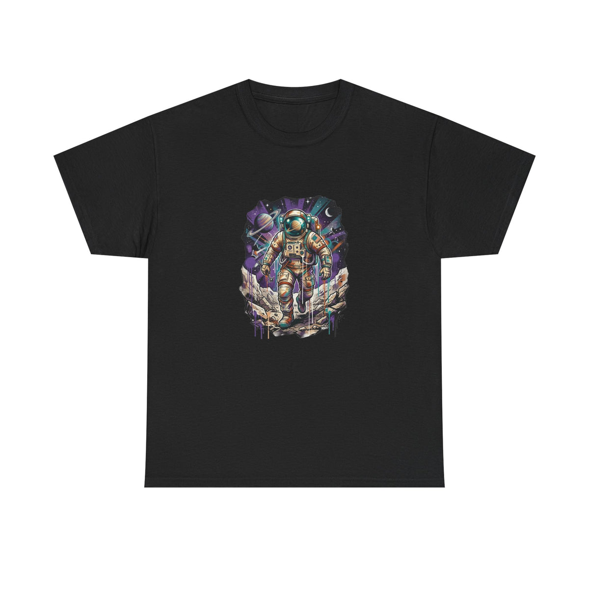Cosmic Drifter Graffiti Astronaut T-Shirt