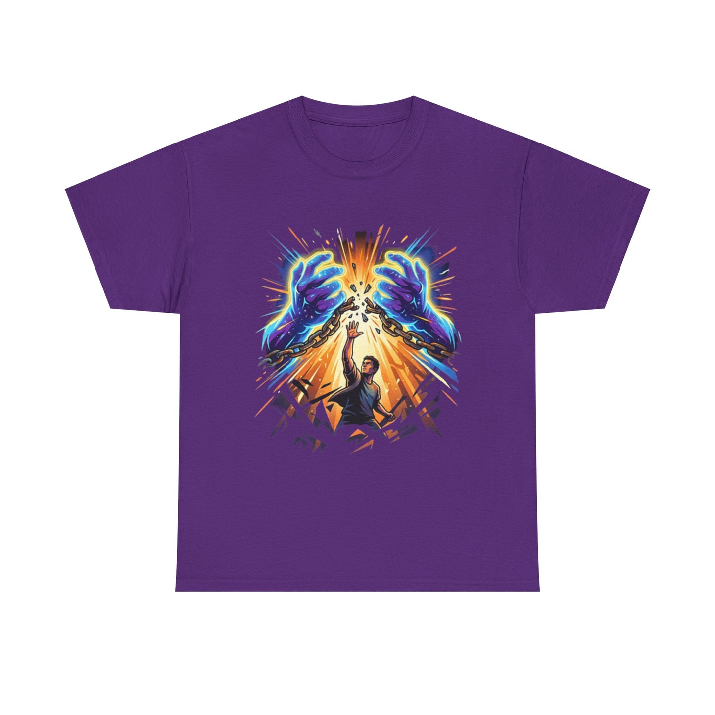 Graphic Tee — Cosmic Guardian Breaking Chains