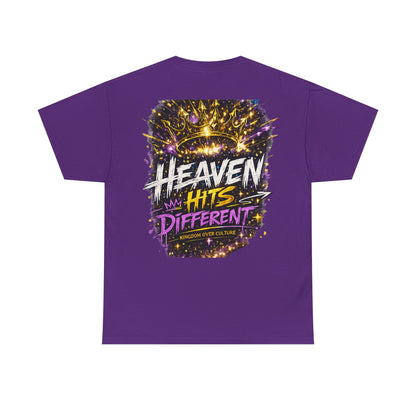 Heaven Hits Different Christian Graphic T-Shirt | Kingdom Over Culture Faith Streetwear Tee