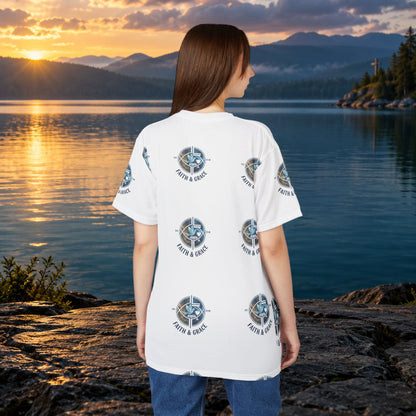 Faith & Grace All-Over Print T-Shirt - product view