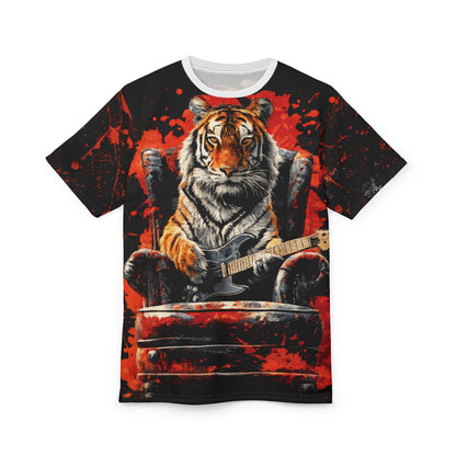 Rocking Tiger Guitar All-Over Print T-Shirt - product view