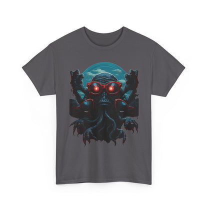 Cosmic Horror Creature T-Shirt | Retro Alien Graphic - product view