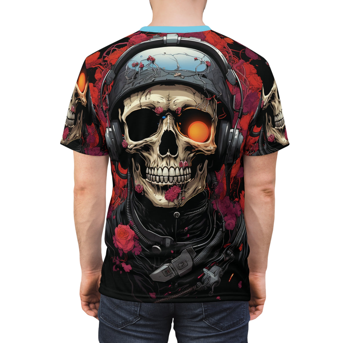 Skull Pilot All-Over Print T-Shirt - product view