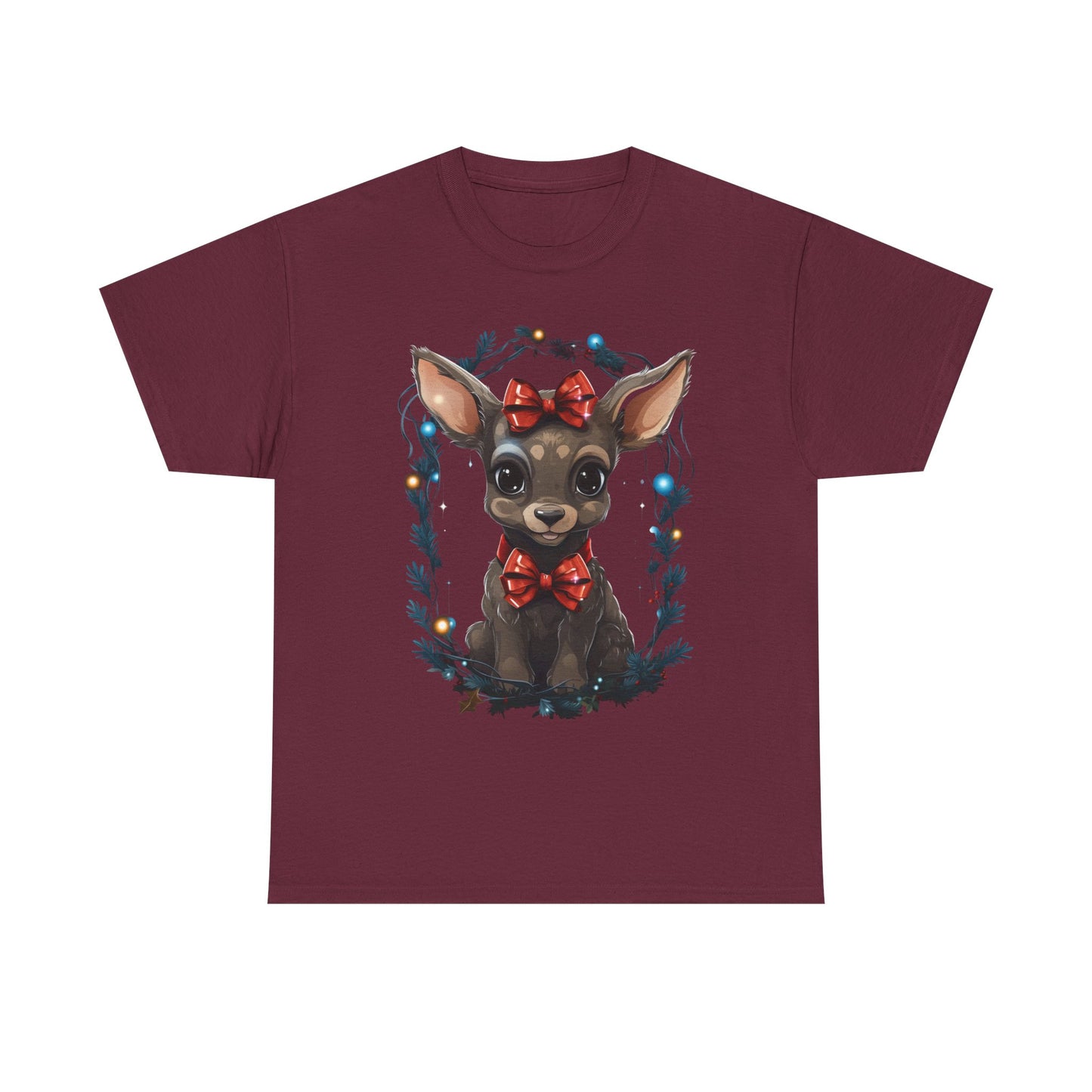 T-Shirt — Cute Chihuahua Puppy with Red Bows Christmas Graphic Tee
