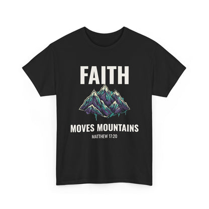 Faith Moves Mountains Graffiti T-Shirt – Matthew 17:20