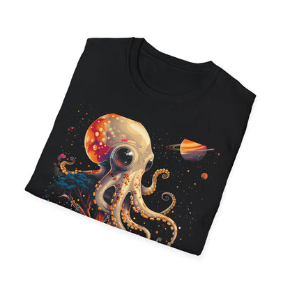 Octopus Space Art T-Shirt — Cosmic Deep Sea Graphic Tee