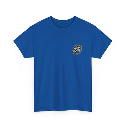 Running With the Lion Christian T-Shirt - product view