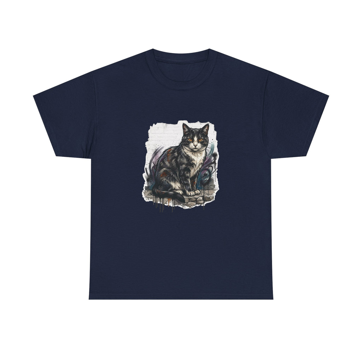 Nine Lives Graffiti Cat T-Shirt